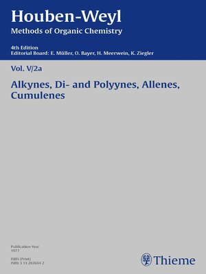 cover image of Houben-Weyl Methods of Organic Chemistry Volume V/2a